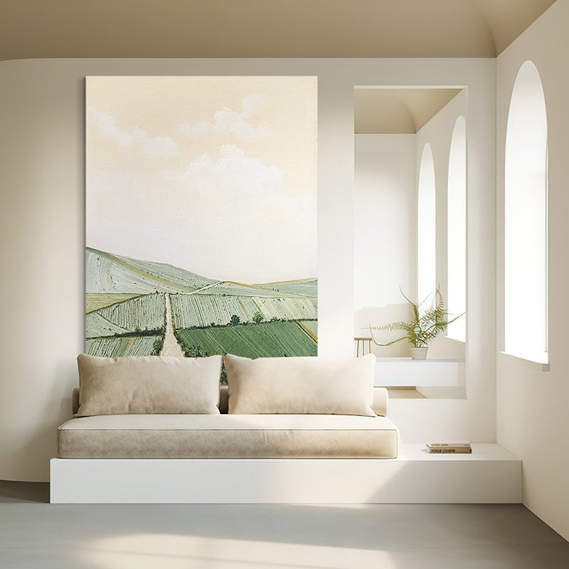 Farmhous Fields Peaceful Countryside Oil Painting 220PW