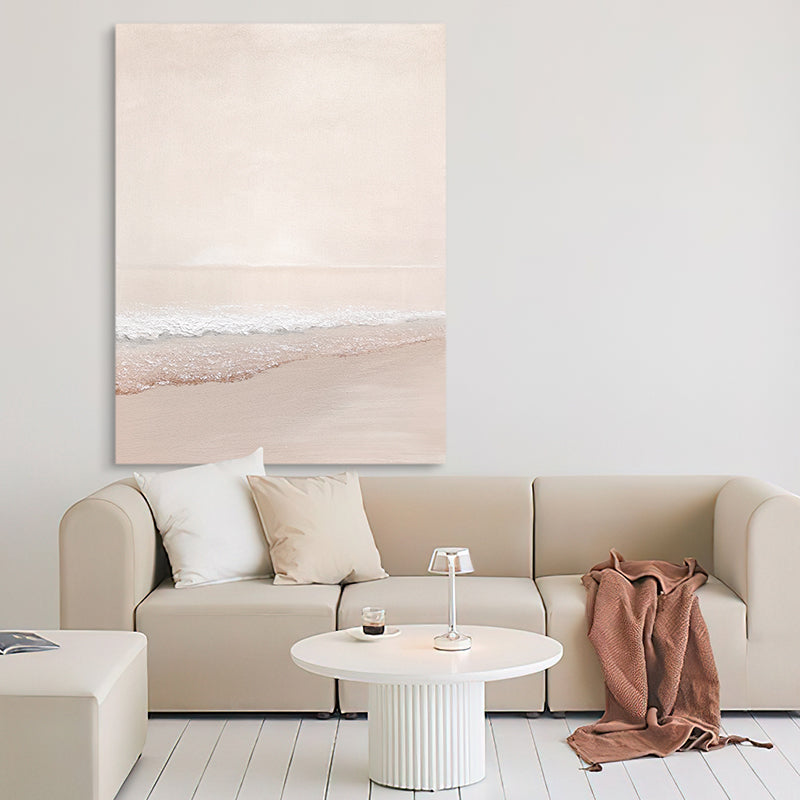 Autumn Coast Waves Beach Sunrise Beauty Oil Painting 221PW
