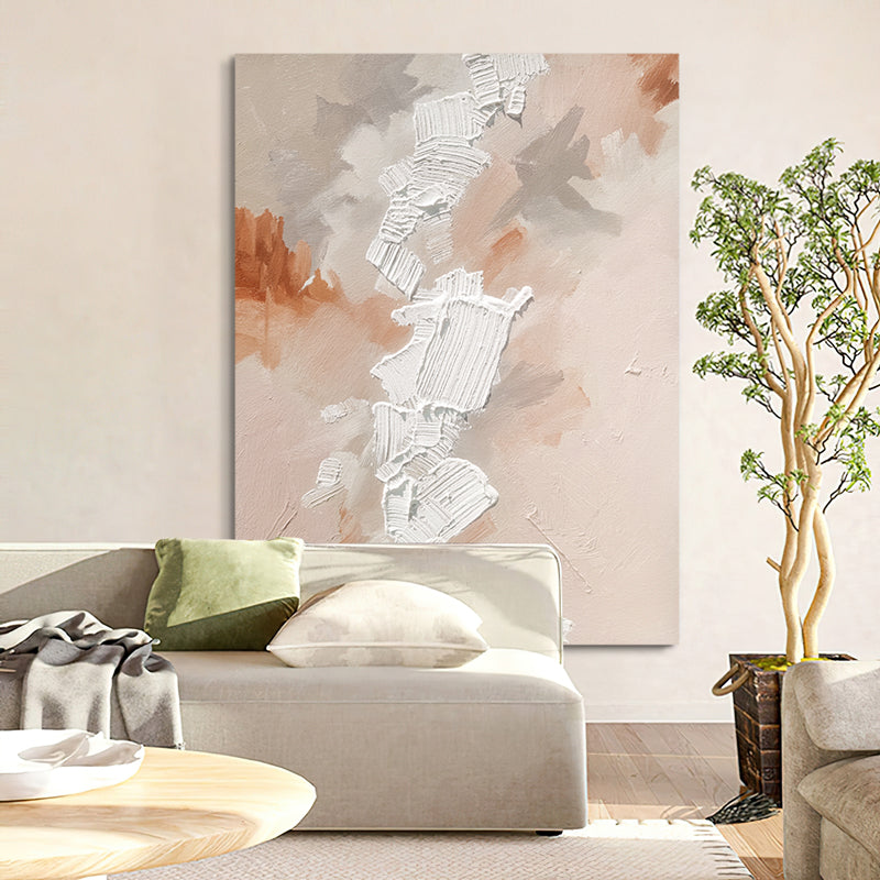 Abstract Paint Texture Minimlaist Accent Oil Painting 223PW