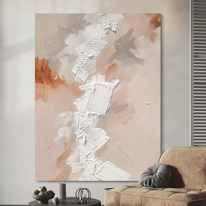 Abstract Paint Texture Minimlaist Accent Oil Painting 223PW