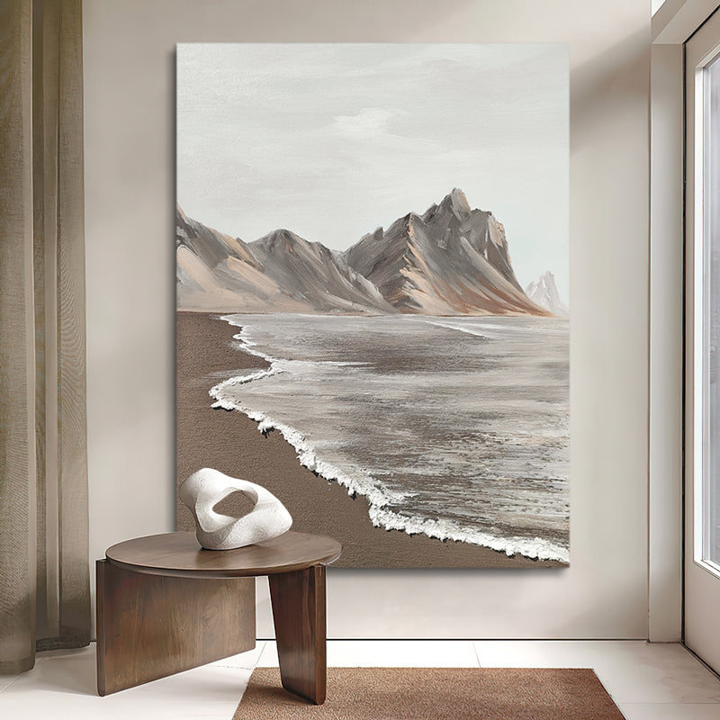 Coastal Waves Mountain Alcove Oil Painting 225PW