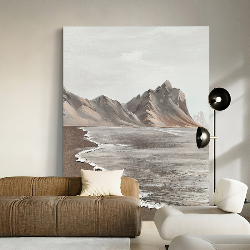 Coastal Waves Mountain Alcove Oil Painting 225PW