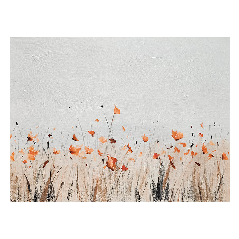 Minimalist Floral Meadow Autumn Oil Painting 226PW