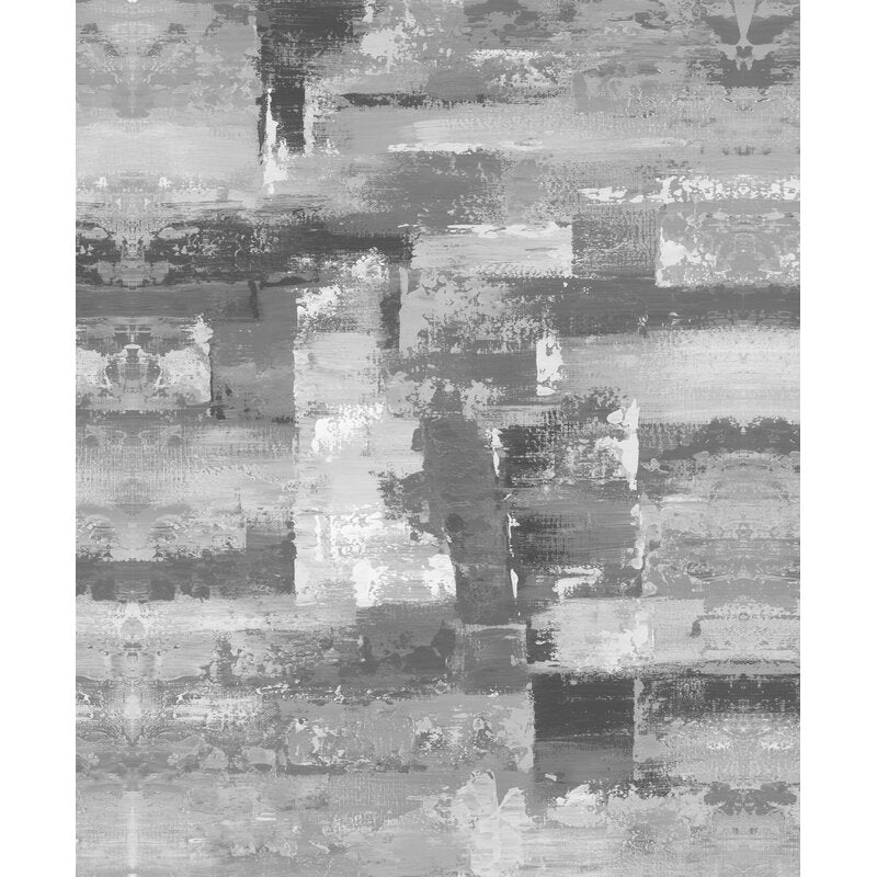 Contemporary Gray Abstract Oil Painting for Modern Home Decor