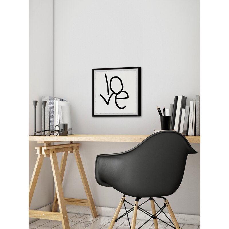 Love Art Print - Modern Minimalist Oil Painting for Home Decor