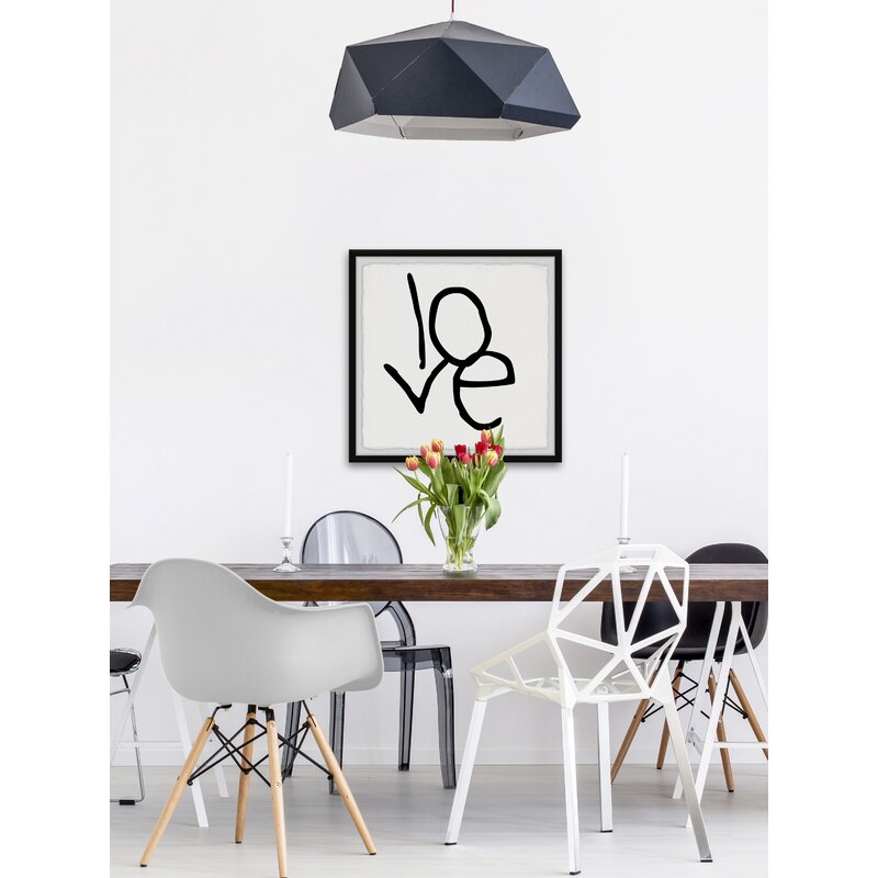 Love Art Print - Modern Minimalist Oil Painting for Home Decor