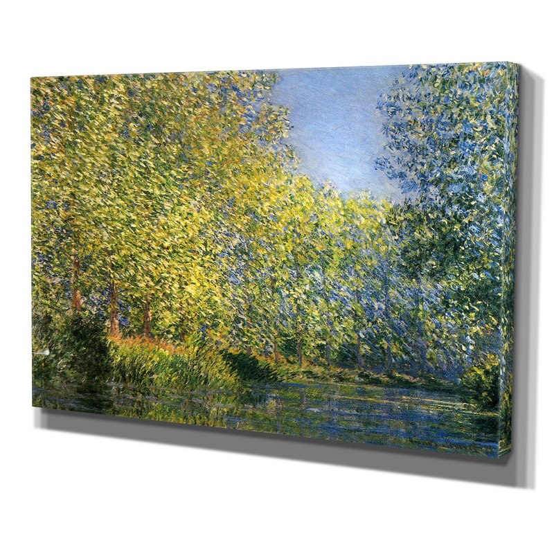 Serene River Bend Landscape Oil Painting