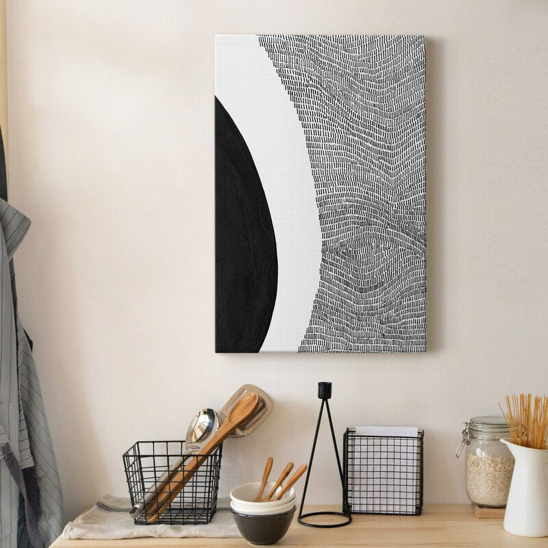 Stylish Black and White Abstract Art for Modern Home Decor