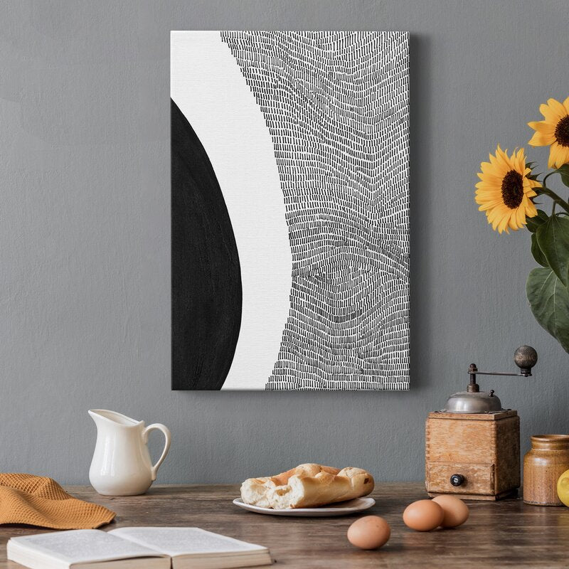 Stylish Black and White Abstract Art for Modern Home Decor
