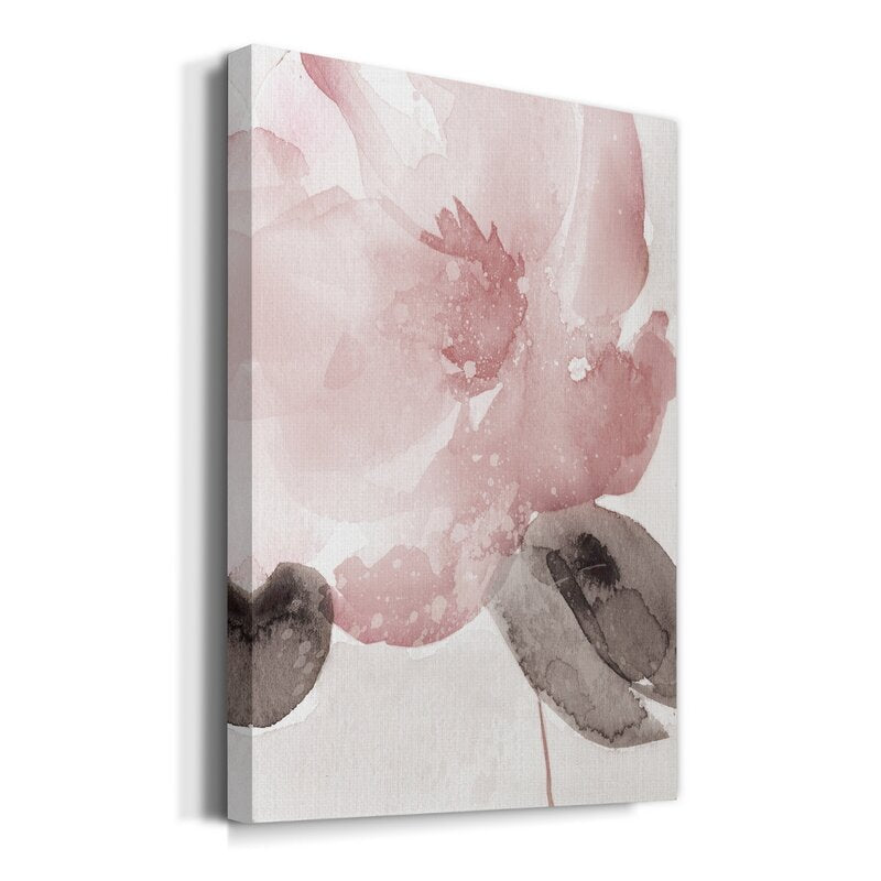 Elegant Blush Floral Oil Painting for Modern Home Decor
