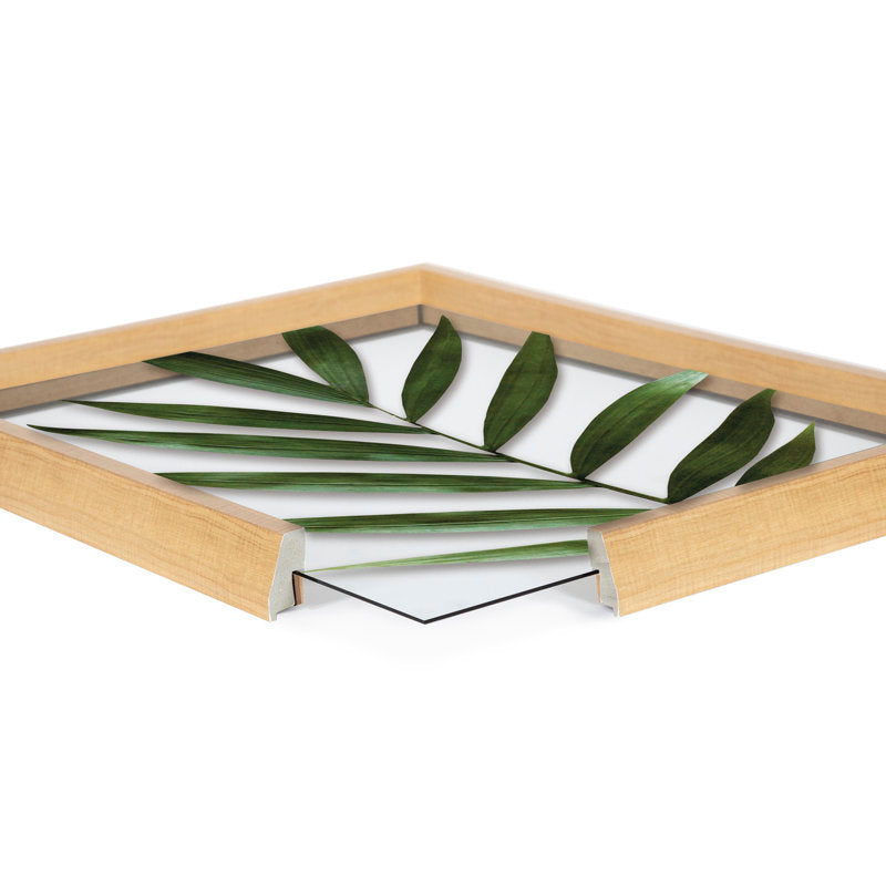 Elegant Botanical Oil Painting of Tropical Leaves for Modern Home Decor