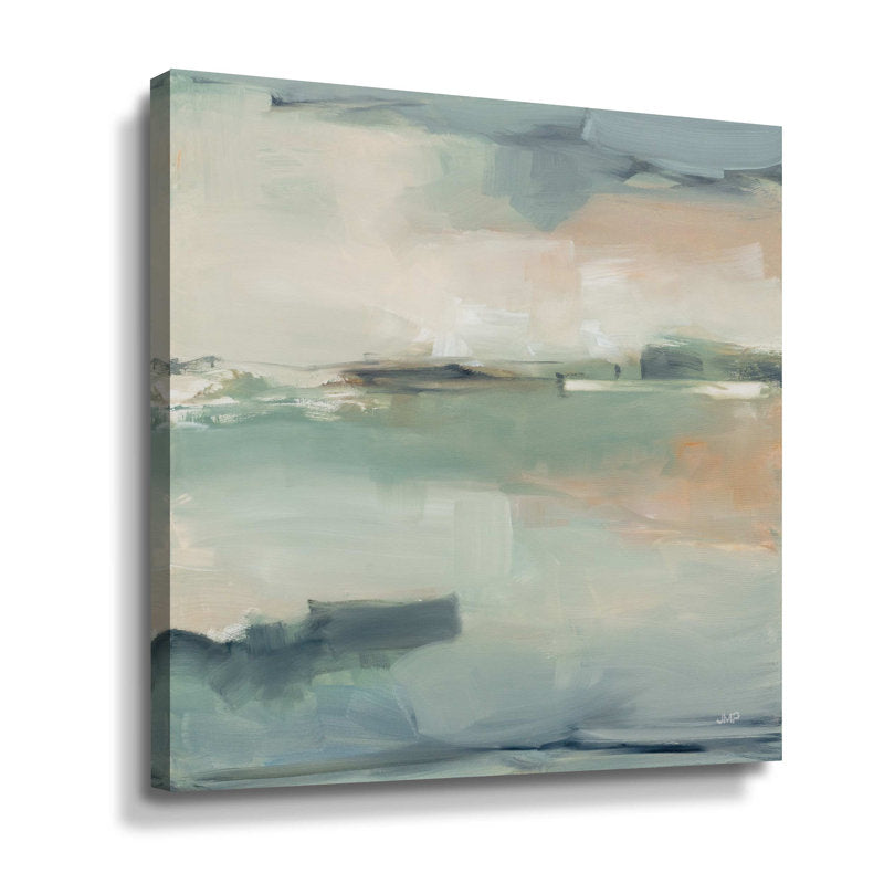 Serene Coastal Landscape Oil Painting for Tranquil Home Decor