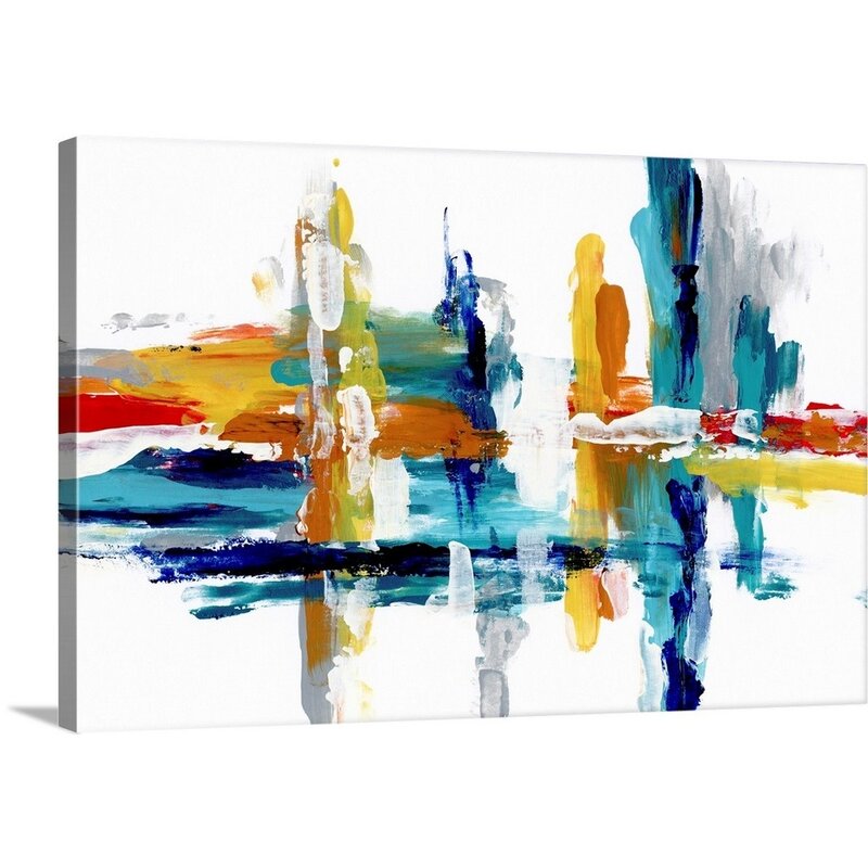 Vibrant Abstract Oil Painting for Modern Home Decor