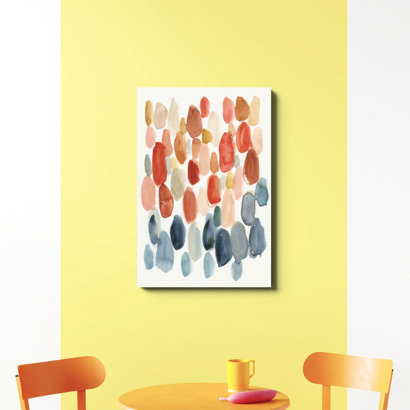 Vibrant Citrus Abstract Oil Painting