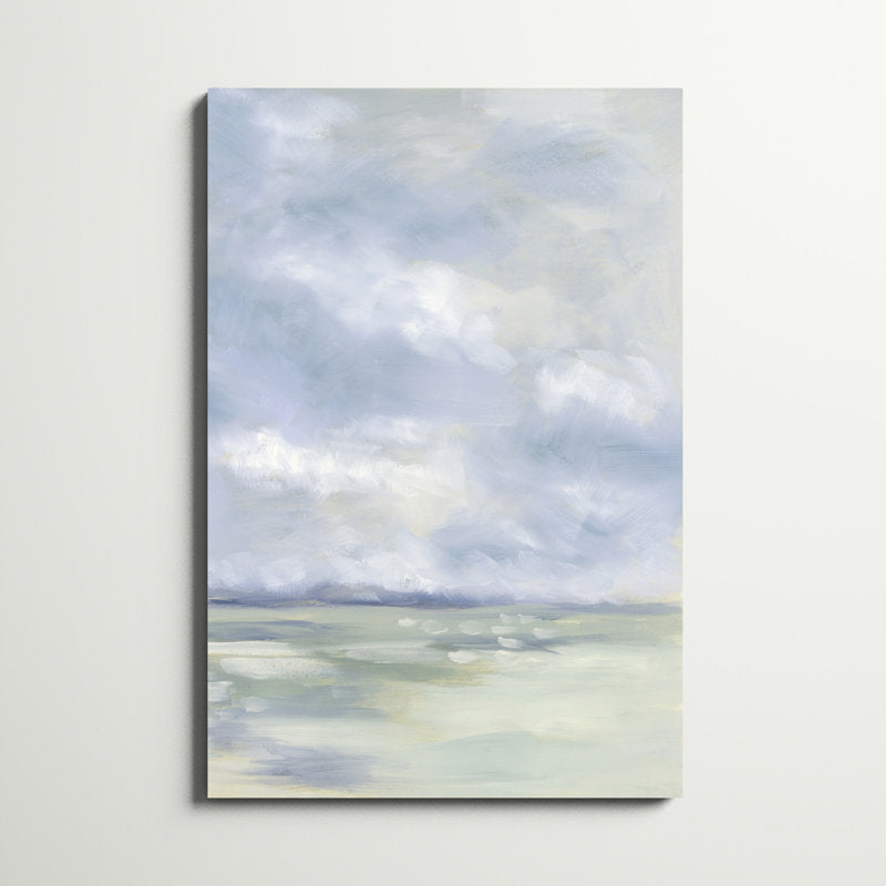 Serene Coastal Landscape Oil Painting