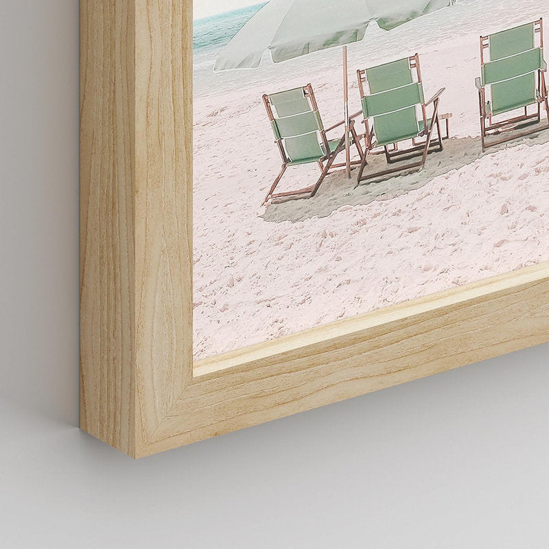 1980s Retro Miami Beach Collage Art Set for Vibrant Home Décor