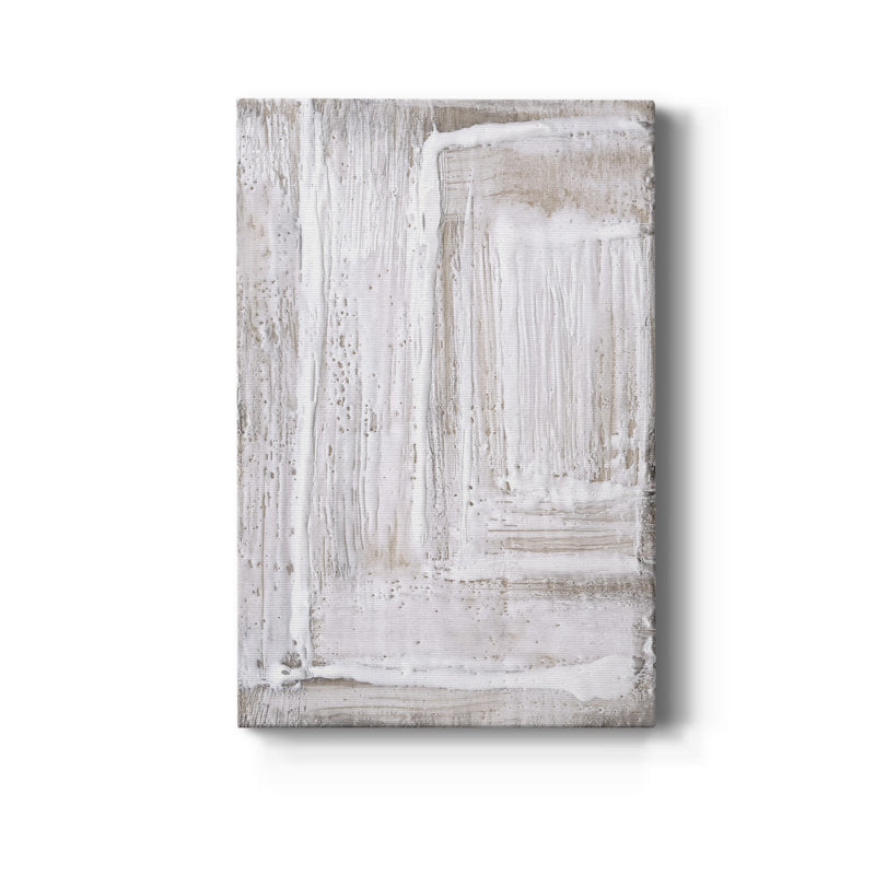 Modern Abstract White Oil Painting for Elegant Home Decor