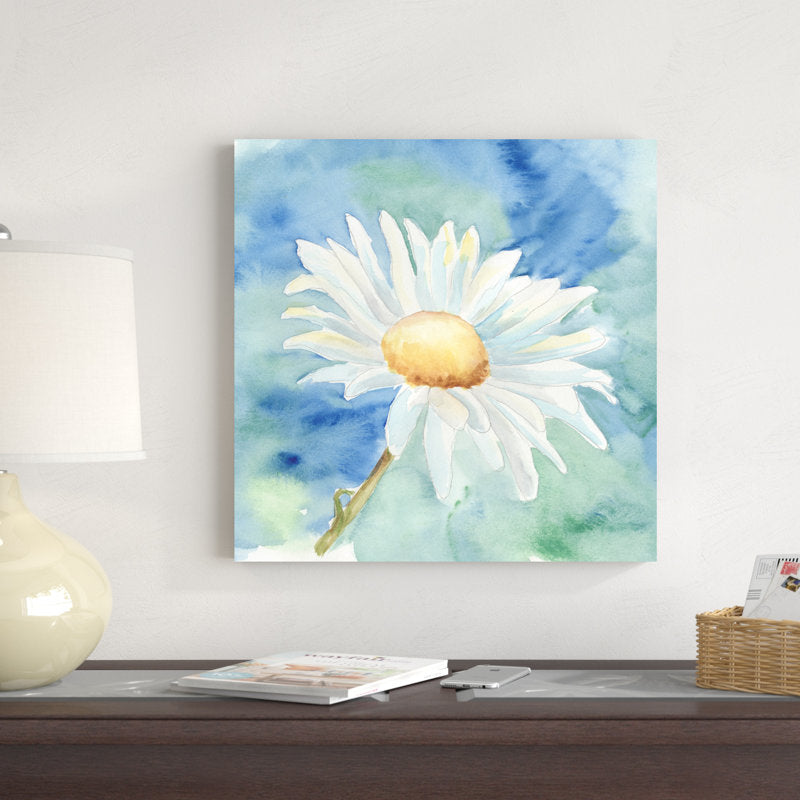 Bright Daisy Oil Painting for Home Decor - Floral Art