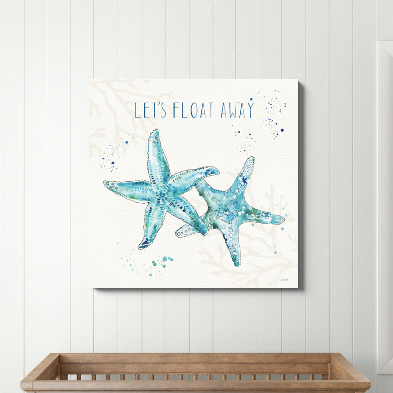 Tranquil Starfish Ocean Art Print for Coastal Home Decor