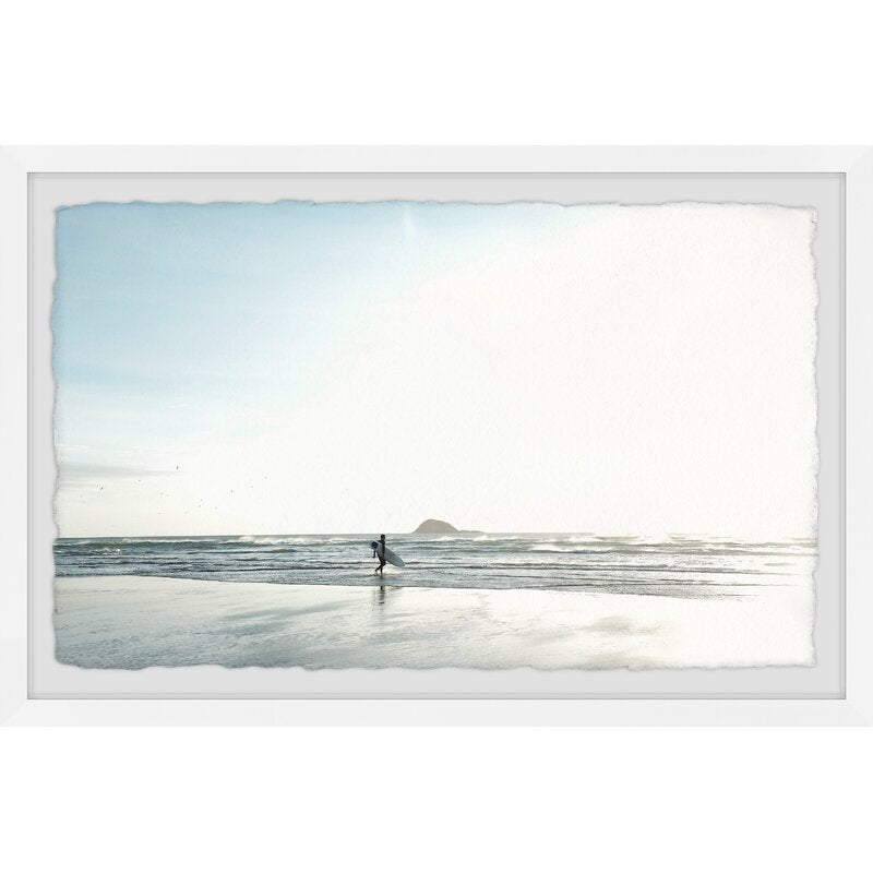 Serene Morning Surf Oil Painting for Coastal Home Decor