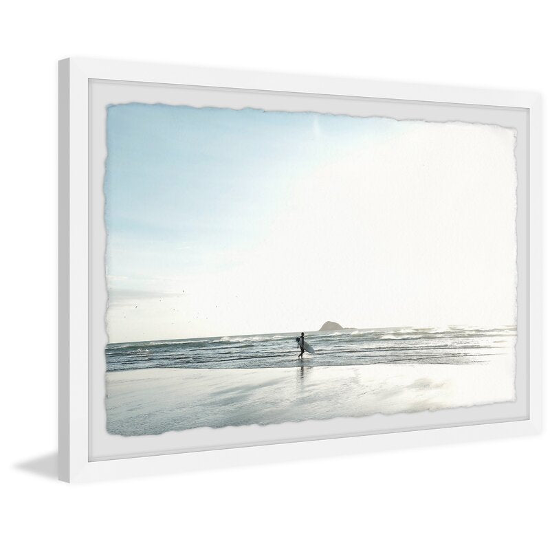 Serene Morning Surf Oil Painting for Coastal Home Decor