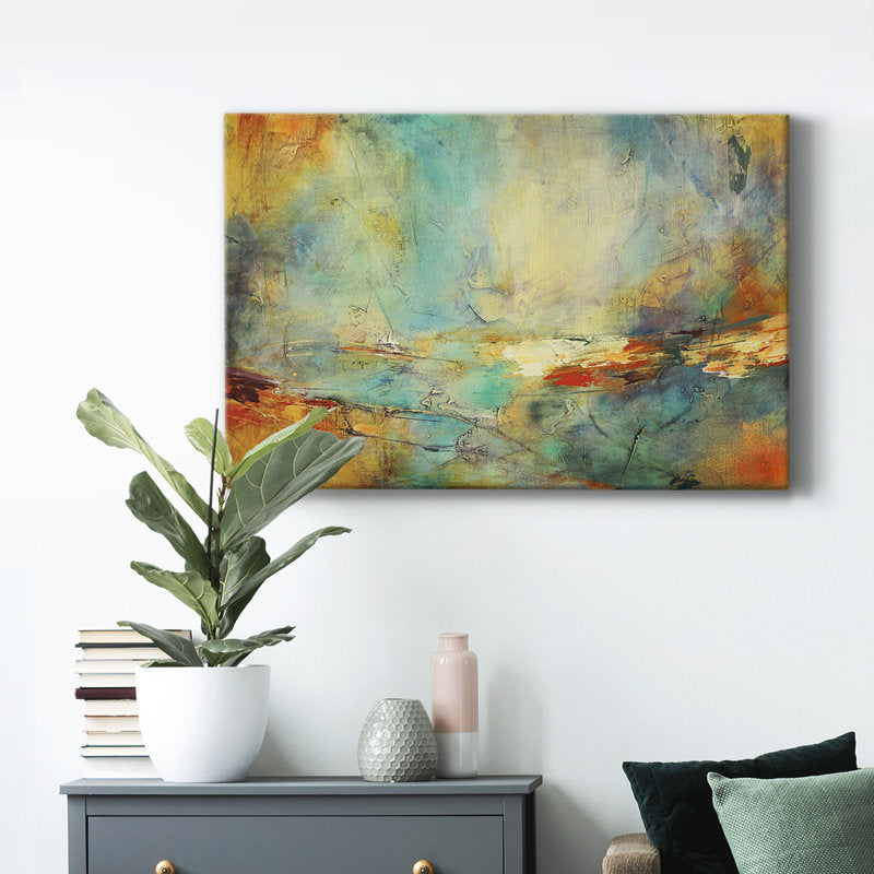 Timeless Abstraction: Vibrant Oil Painting for Modern Home Decor