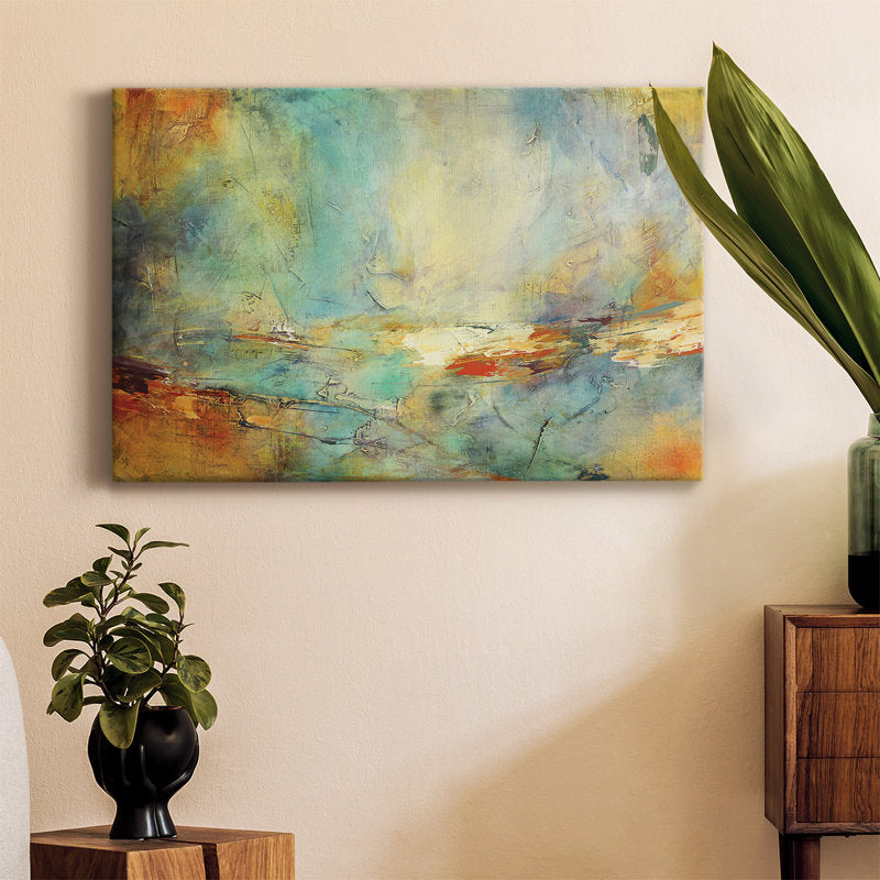 Timeless Abstraction: Vibrant Oil Painting for Modern Home Decor