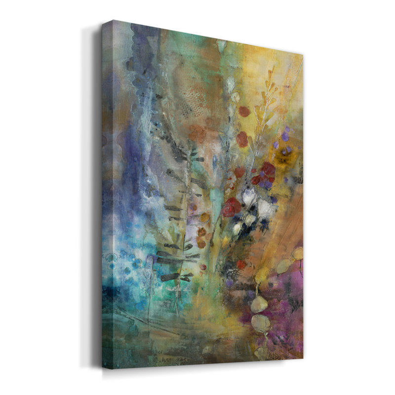 Abstract Autumn Bliss: Vibrant Oil Painting for Modern Home Decor