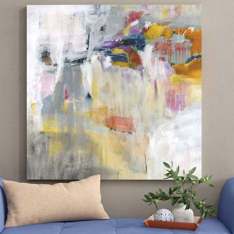 Abstract Oil Painting of Journey and Discovery