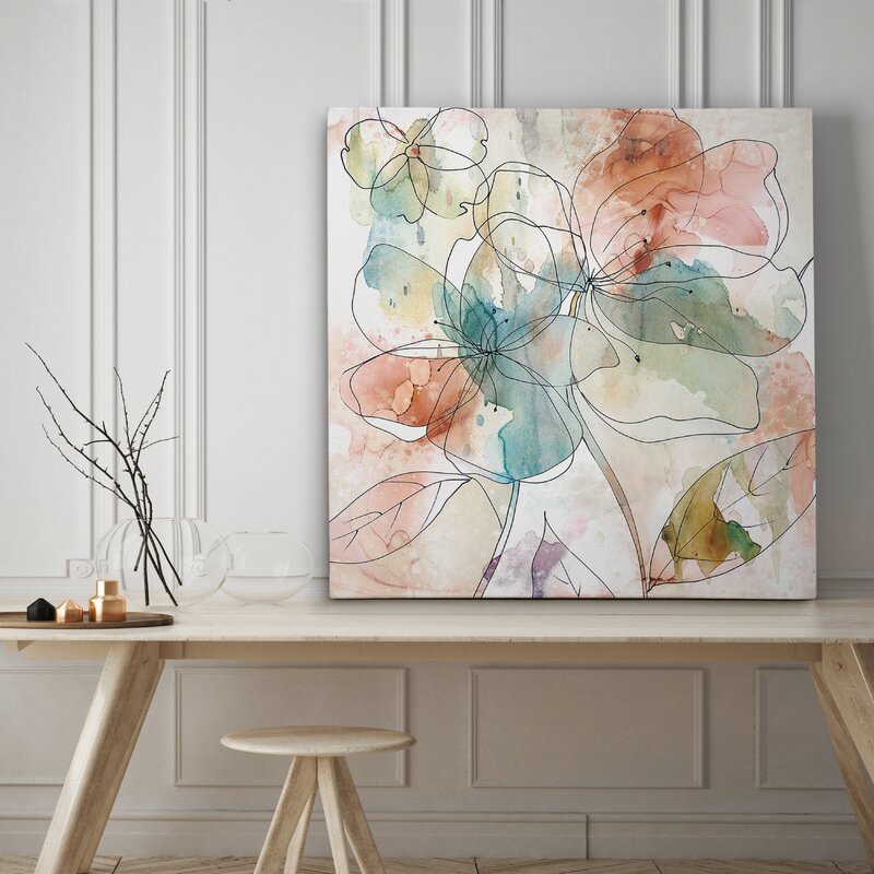 Elegant Floral Abstract Art for Home Decor and Wall Aesthetic