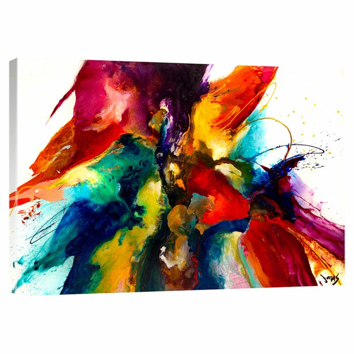 Vibrant Abstract Fusion Oil Painting for Modern Home Decor