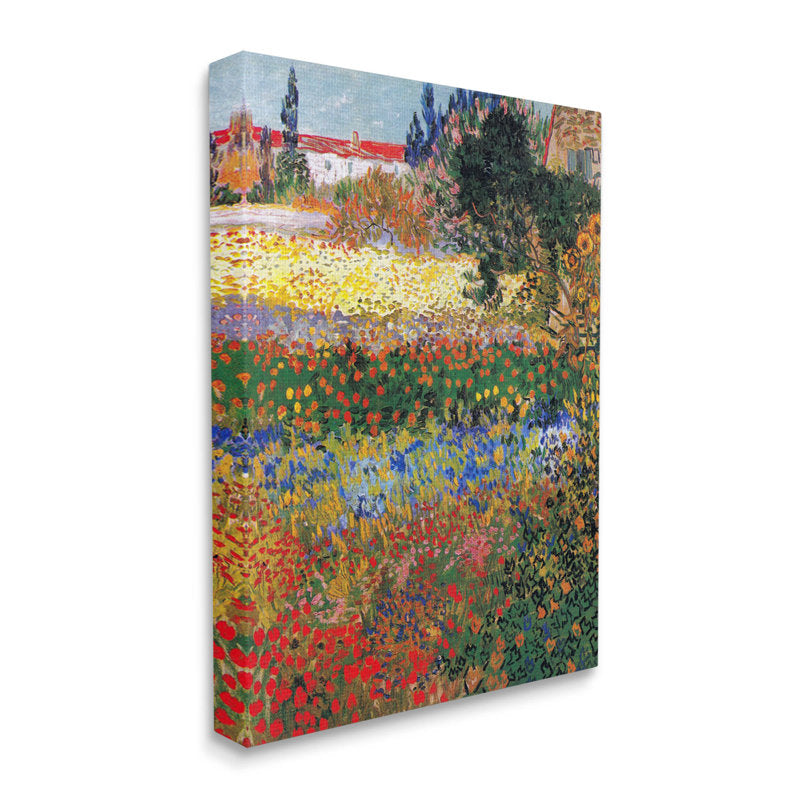 Vibrant Flower Garden Oil Painting Inspired