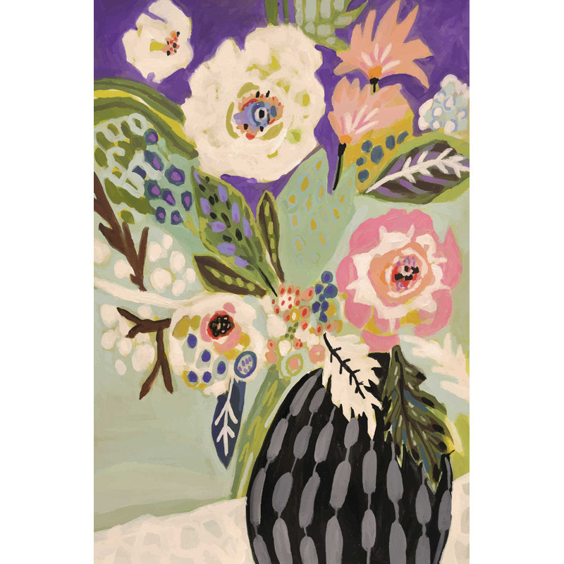 Vibrant Floral Still Life Oil Painting for Home Decor