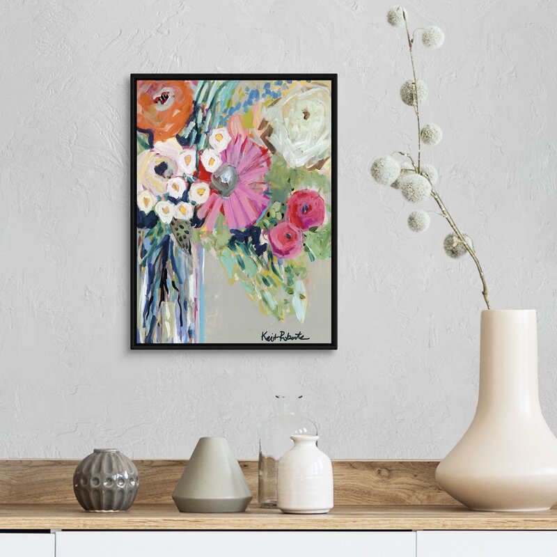 Vibrant Floral Still Life Oil Painting for Home Decor