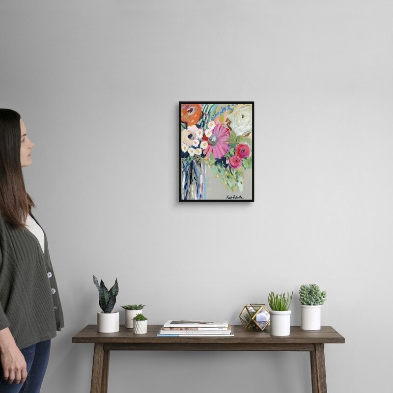 Vibrant Floral Still Life Oil Painting for Home Decor