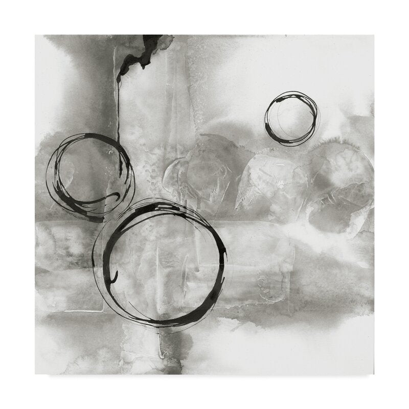 Contemporary Gray Abstract Oil Painting