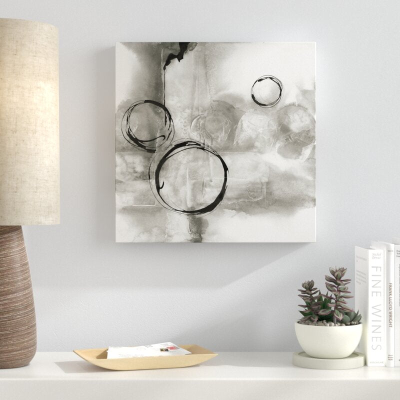 Contemporary Gray Abstract Oil Painting