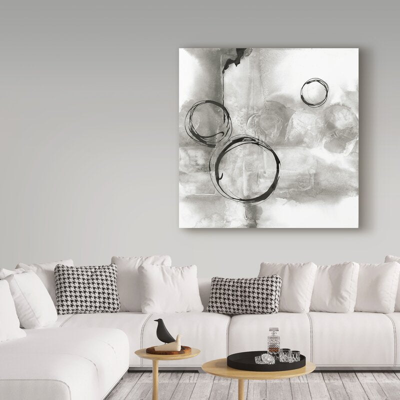 Contemporary Gray Abstract Oil Painting