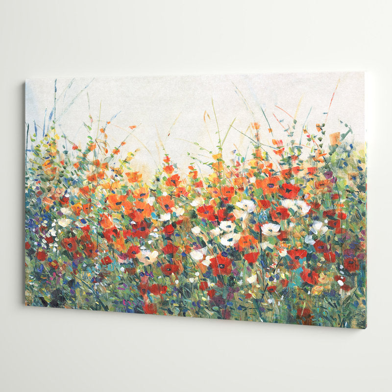 Vibrant Floral Garden Oil Painting