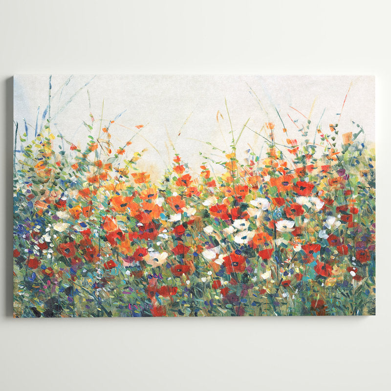Vibrant Floral Garden Oil Painting