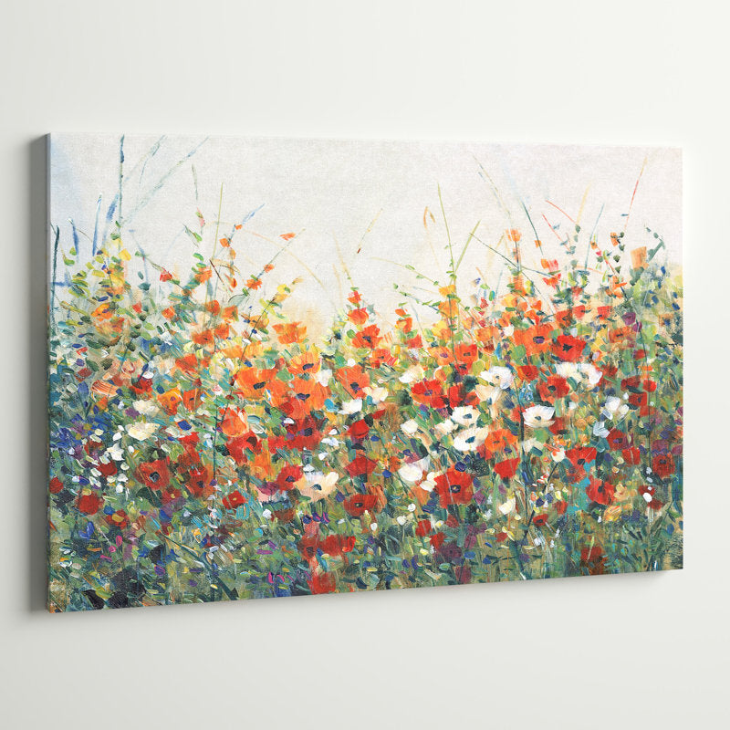Vibrant Floral Garden Oil Painting