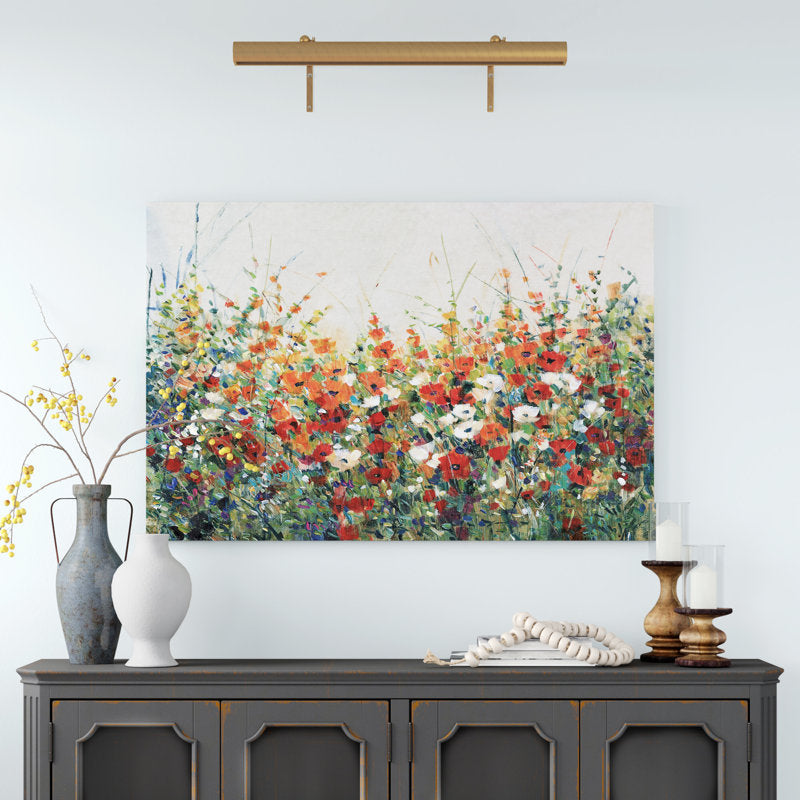 Vibrant Floral Garden Oil Painting