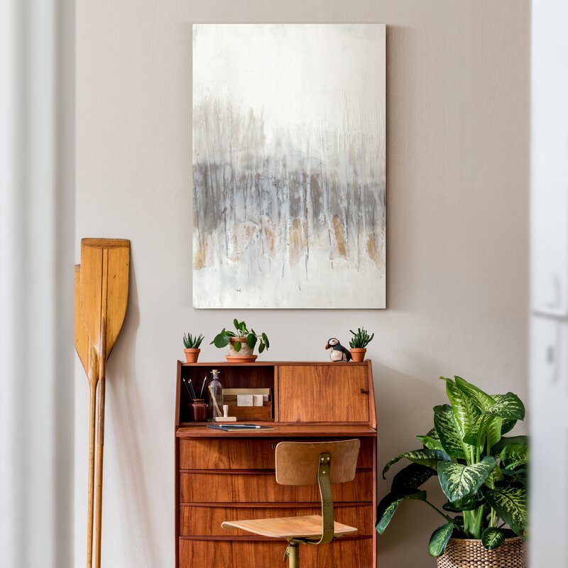 Serene Abstract Oil Painting for Modern Home Decor and Elegant Interiors