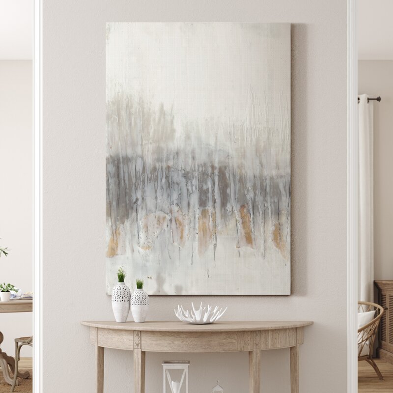 Serene Abstract Oil Painting for Modern Home Decor and Elegant Interiors