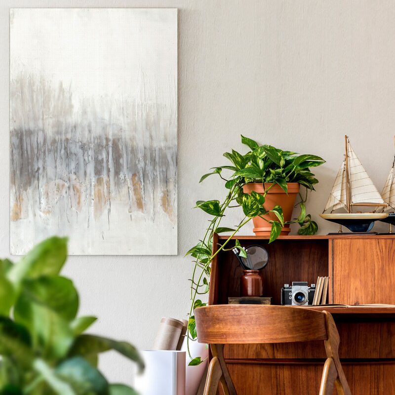 Serene Abstract Oil Painting for Modern Home Decor and Elegant Interiors