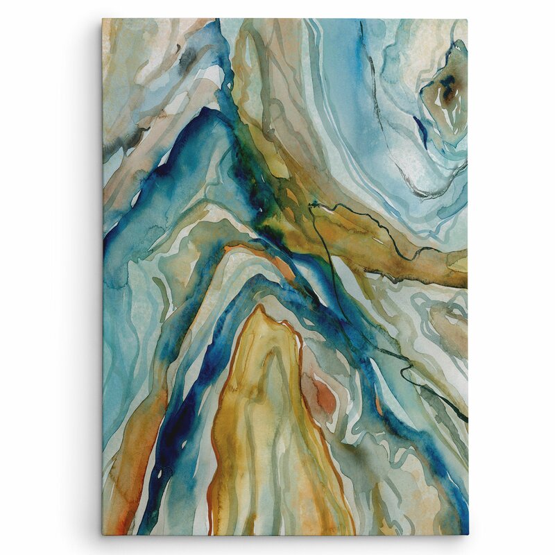 Abstract Geo Formation Oil Painting