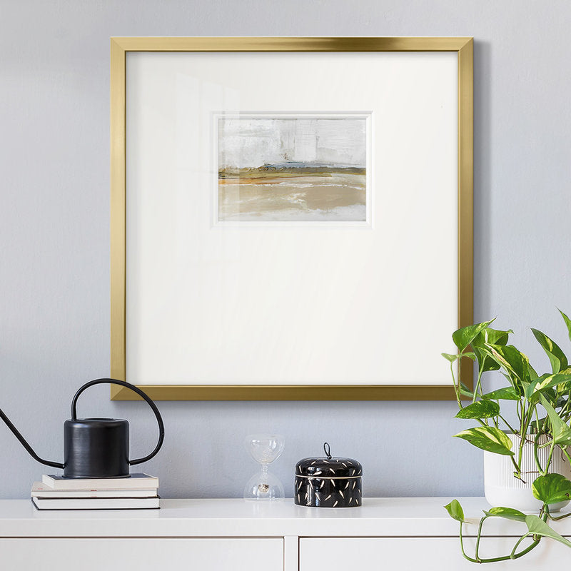 Tranquil Landscape Oil Painting Capturing the Essence of Golden Hour Warmth