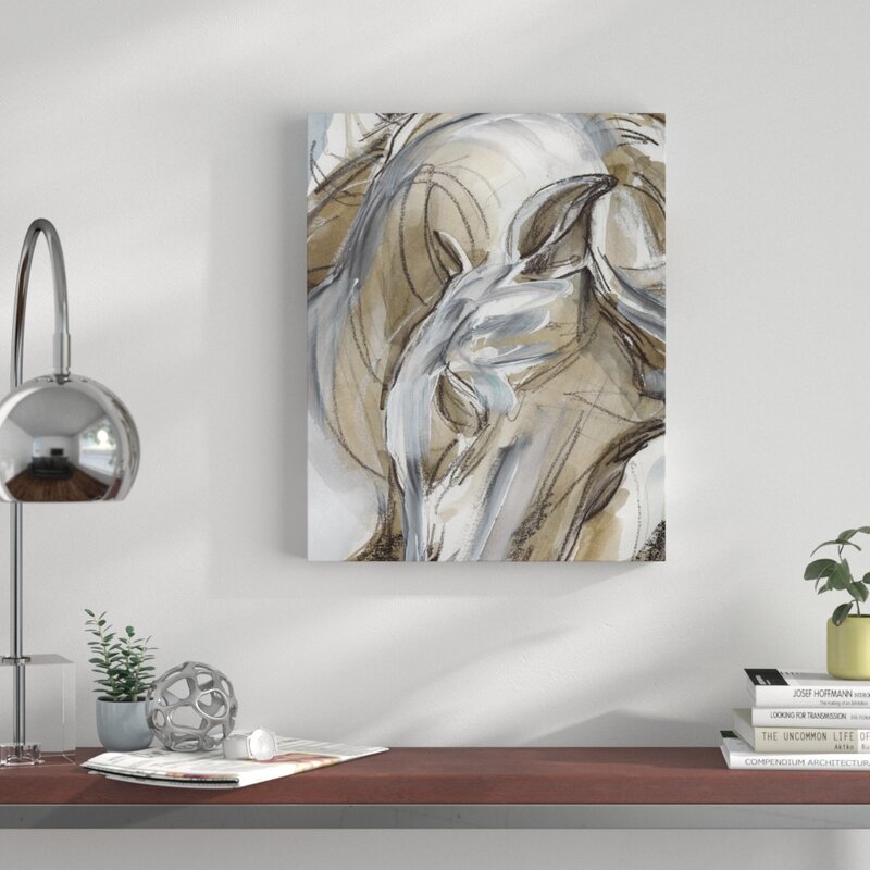Abstract Horse Art - Elegant Expressionist Oil Painting for Modern Decor