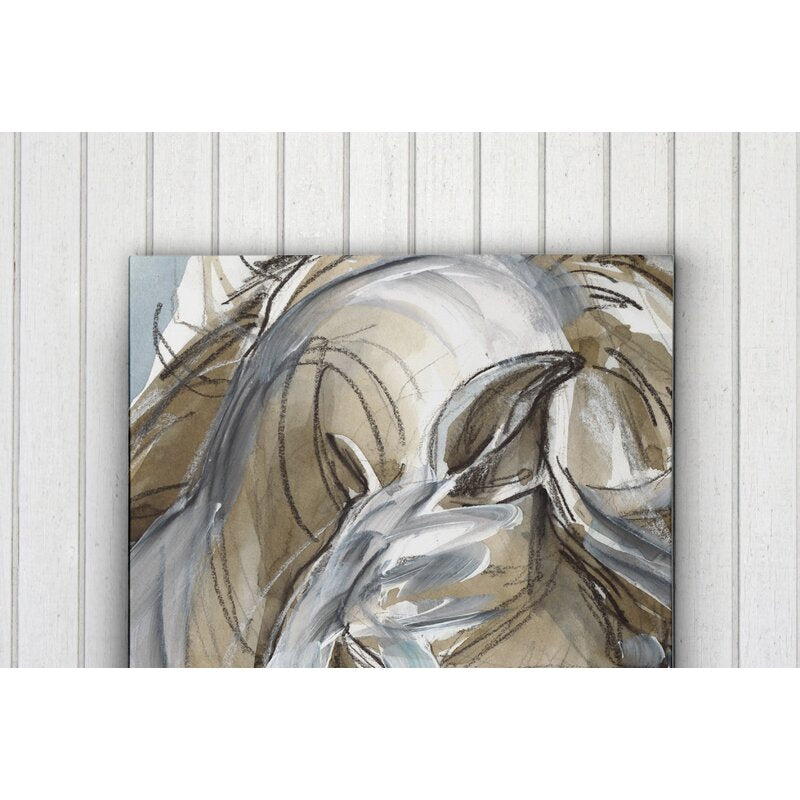 Abstract Horse Art - Elegant Expressionist Oil Painting for Modern Decor