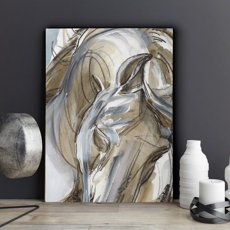 Abstract Horse Art - Elegant Expressionist Oil Painting for Modern Decor